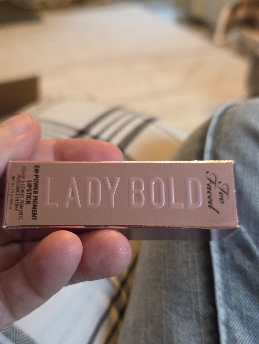 Too Faced Lady Bold Lipstick - Rose Pink Satin